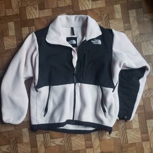 the north face pink and black jacket